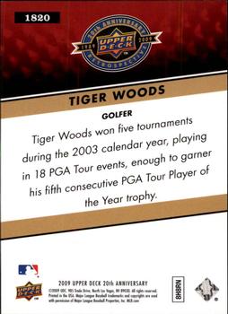 2009 Upper Deck 20th Anniversary #1820 Tiger Woods Back