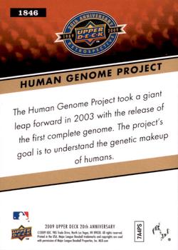 2009 Upper Deck 20th Anniversary #1846 Human Genome Project Back