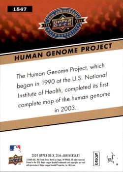 2009 Upper Deck 20th Anniversary #1847 Human Genome Project Back