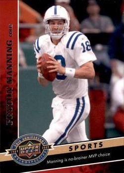 2009 Upper Deck 20th Anniversary #1990 Peyton Manning Front