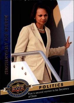 2009 Upper Deck 20th Anniversary #2008 Condeleeza Rice Front