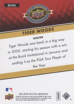 2009 Upper Deck 20th Anniversary #2101 Tiger Woods Back