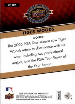 2009 Upper Deck 20th Anniversary #2102 Tiger Woods Back