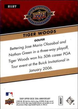 2009 Upper Deck 20th Anniversary #2127 Tiger Woods Back
