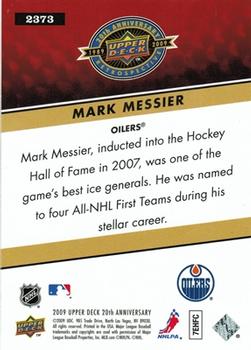 2009 Upper Deck 20th Anniversary #2373 Mark Messier Back