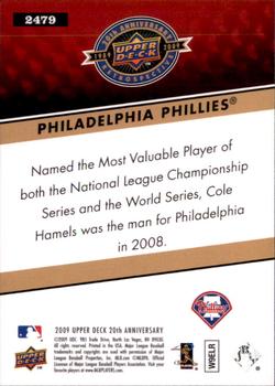 2009 Upper Deck 20th Anniversary #2479 Philadelphia Phillies Back