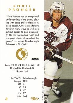 1993-94 Classic Images Four Sport #8 Chris Pronger Back