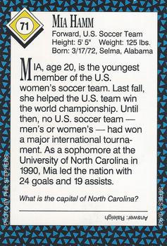 1992 Sports Illustrated for Kids #71 Mia Hamm Back