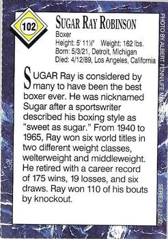 1992 Sports Illustrated for Kids #102 Sugar Ray Robinson Back