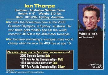 2001 Sports Illustrated for Kids #15 Ian Thorpe Back