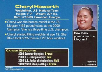 2001 Sports Illustrated for Kids #17 Cheryl Haworth Back