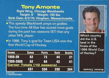2001 Sports Illustrated for Kids #20 Tony Amonte Back