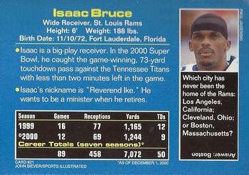 2001 Sports Illustrated for Kids #21 Isaac Bruce Back