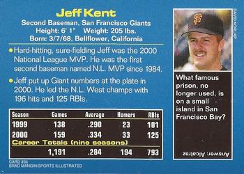 2001 Sports Illustrated for Kids #34 Jeff Kent Back