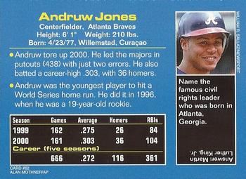 2001 Sports Illustrated for Kids #62 Andruw Jones Back