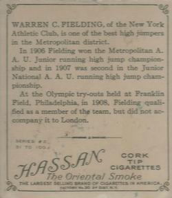 1910 Champions (T218) #NNO Warren Fielding Back
