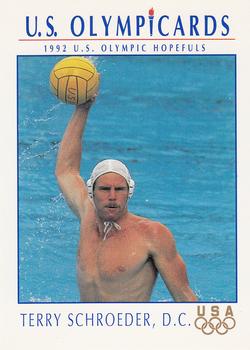 1992 Impel Olympicards: 1992 U.S. Olympic Hopefuls #99 Terry Schroeder, D.C. Front