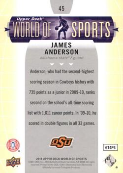 2011 Upper Deck World of Sports #45 James Anderson Back