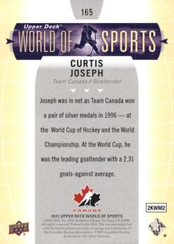 2011 Upper Deck World of Sports #165 Curtis Joseph Back