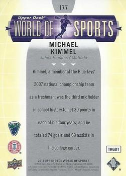 2011 Upper Deck World of Sports #177 Michael Kimmel Back