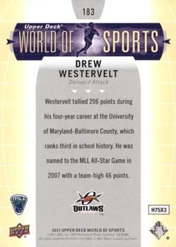 2011 Upper Deck World of Sports #183 Drew Westervelt Back