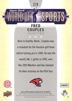 2011 Upper Deck World of Sports #278 Fred Couples Back