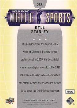 2011 Upper Deck World of Sports #286 Kyle Stanley Back