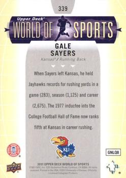 2011 Upper Deck World of Sports #339 Gale Sayers Back
