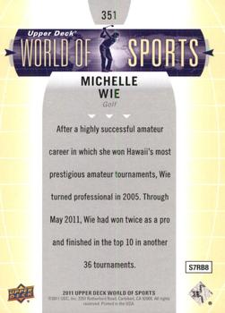2011 Upper Deck World of Sports #351 Michelle Wie Back
