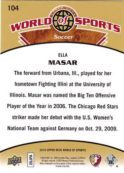 2010 Upper Deck World of Sports #104 Ella Masar Back