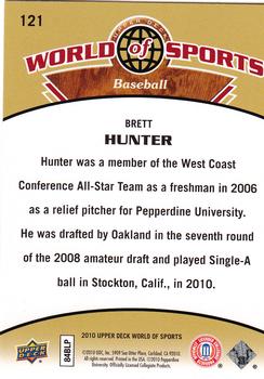 2010 Upper Deck World of Sports #121 Brett Hunter Back