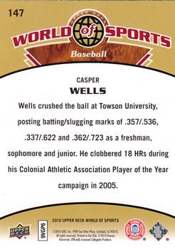 2010 Upper Deck World of Sports #147 Casper Wells Back