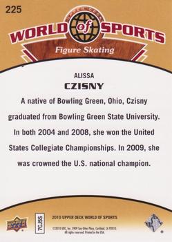 2010 Upper Deck World of Sports #225 Alissa Czisny Back