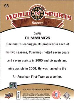 2010 Upper Deck World of Sports #98 Omar Cummings Back