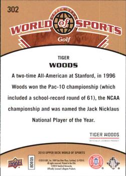 2010 Upper Deck World of Sports #302 Tiger Woods Back