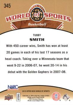 2010 Upper Deck World of Sports #345 Tubby Smith Back