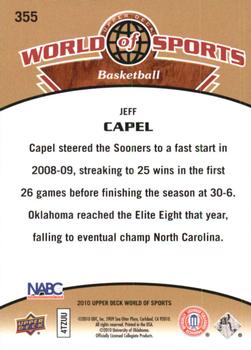 2010 Upper Deck World of Sports #355 Jeff Capel III Back