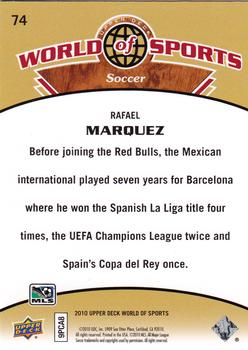 2010 Upper Deck World of Sports #74 Rafael Marquez Back