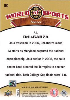 2010 Upper Deck World of Sports #80 A.J. DeLaGarza Back