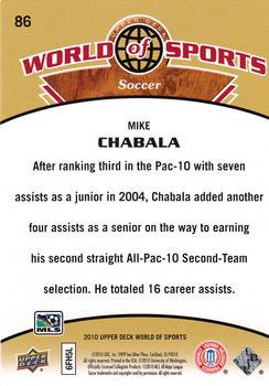 2010 Upper Deck World of Sports #86 Mike Chabala Back