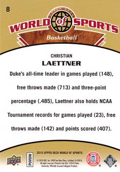 2010 Upper Deck World of Sports #8 Christian Laettner Back