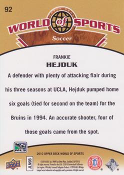 2010 Upper Deck World of Sports #92 Frankie Hejduk Back