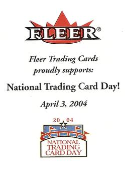 2004 National Trading Card Day #NNO Fleer Cover Card Front