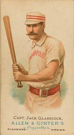 1887 Allen & Ginter World's Champions (N28) #NNO Jack Glasscock Front