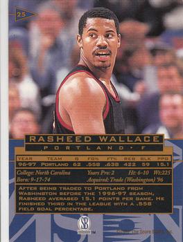 1997 Score Board Visions Signings #25 Rasheed Wallace Back