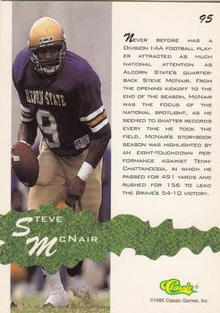 1994-95 Classic Assets #95 Steve McNair Back
