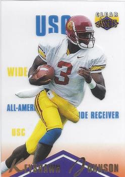 1996 Classic Clear Assets #48 Keyshawn Johnson Front
