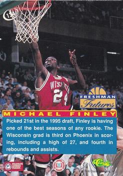 1996 Classic Visions #134 Michael Finley Back