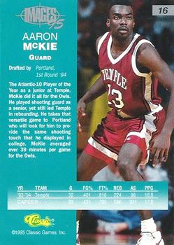 1995 Classic Images Four Sport #16 Aaron McKie Back