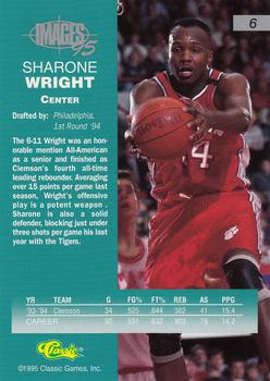 1995 Classic Images Four Sport #6 Sharone Wright Back